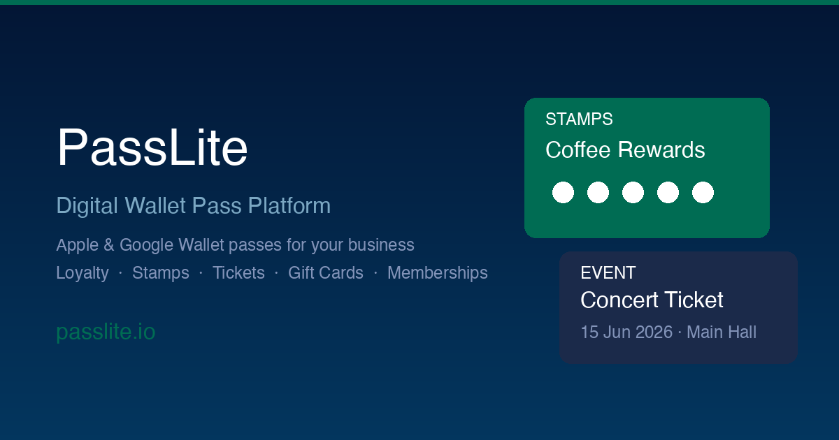 Type 103 PassLite — Digital Wallet Pass Platform